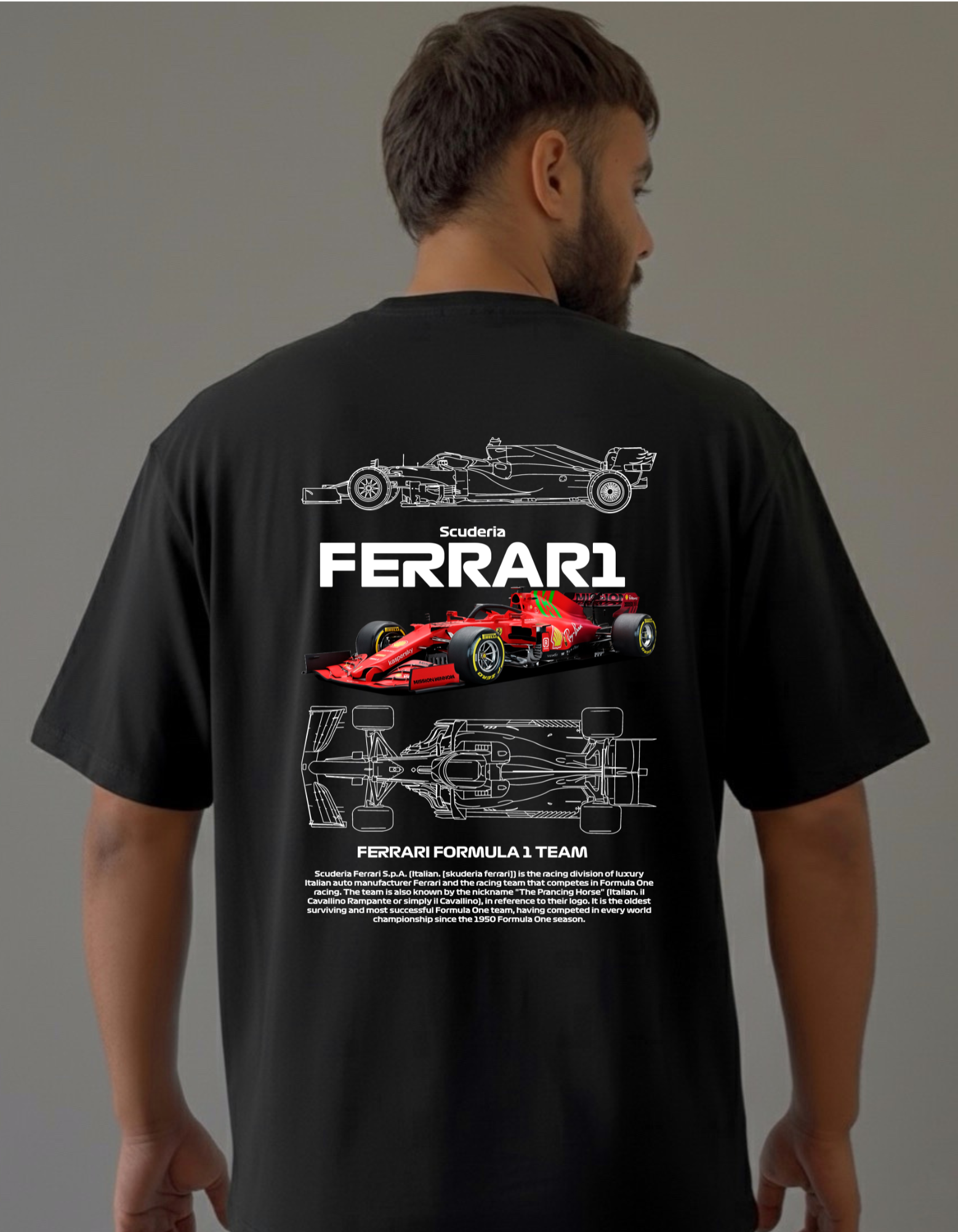 FERRARI Oversized T Shirt