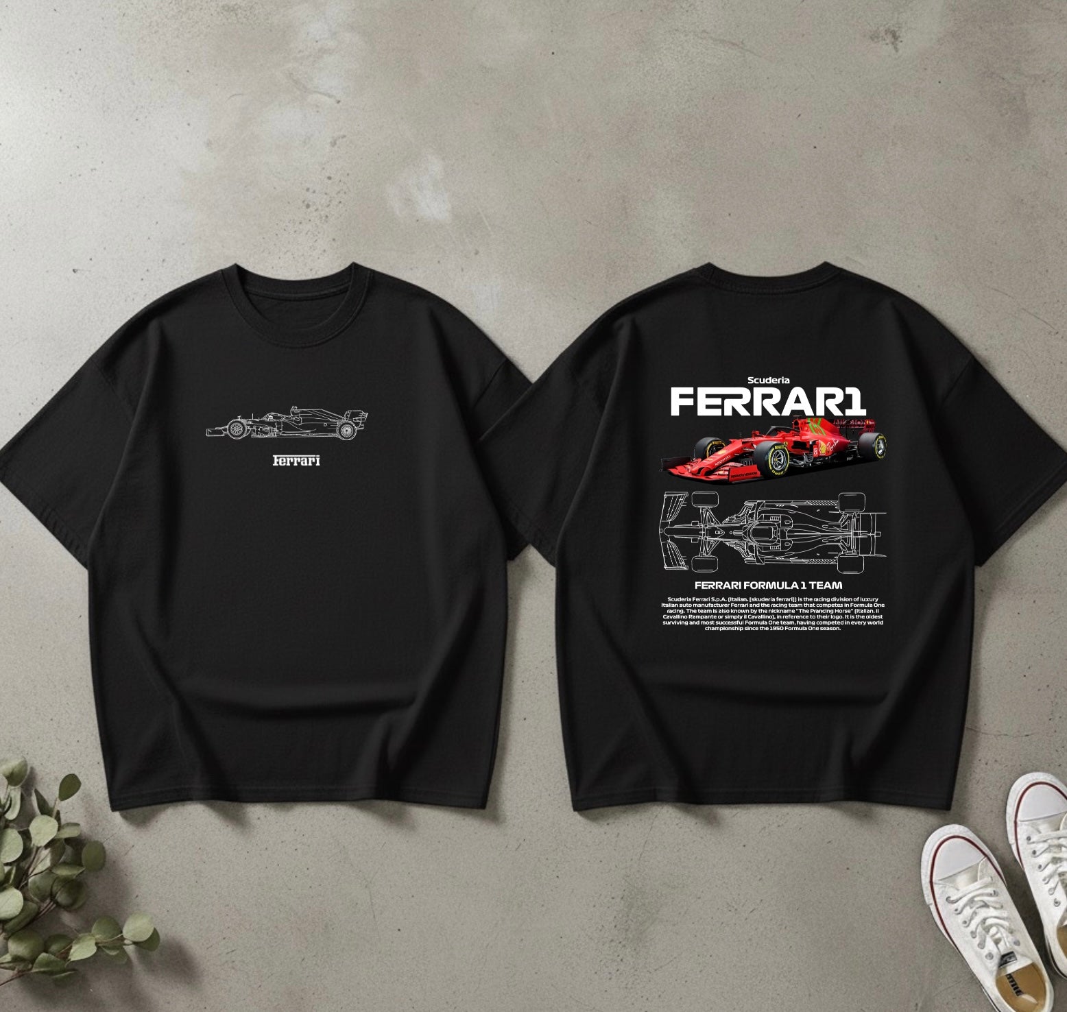 FERRARI Oversized T Shirt